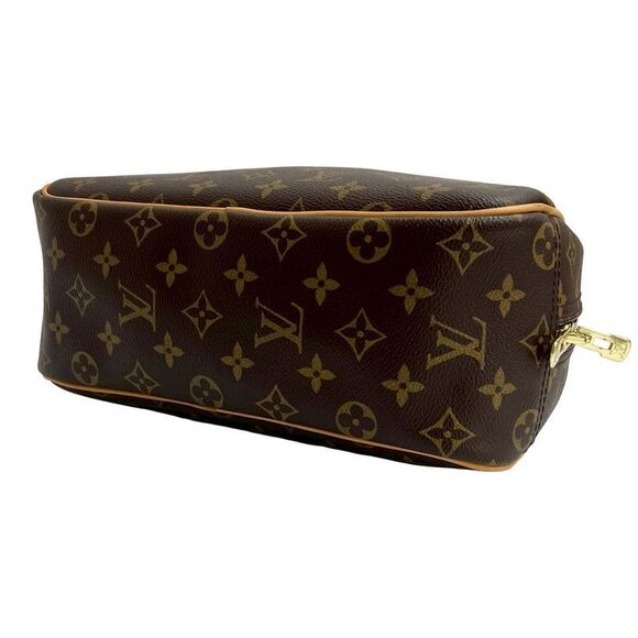 Louis Vuitton Monogram Leather Genuine Leather Handbag Mini Boston Bag Brown - Picture 8 of 10